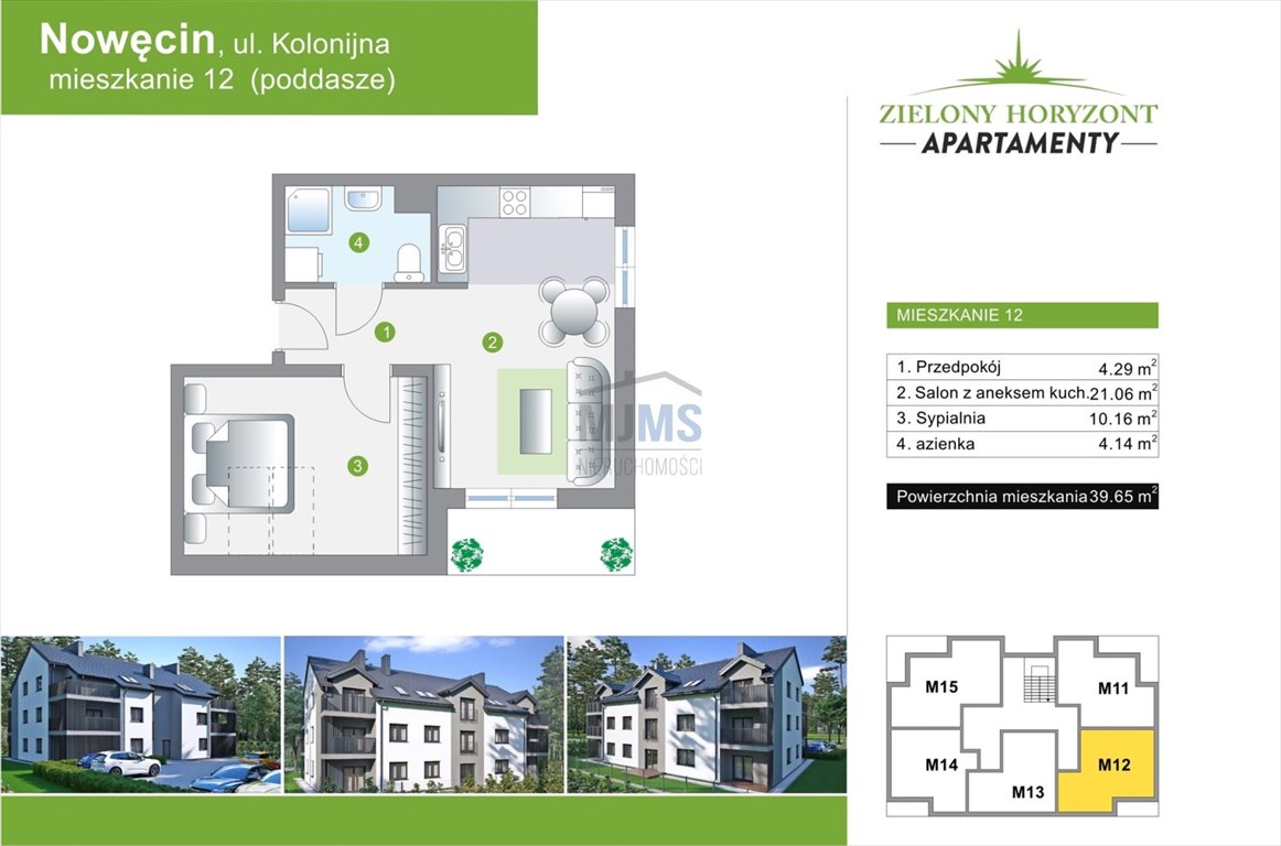 Mieszkanie dwupokojowe na sprzedaż Łeba, Kolonijna  40m2 Foto 10