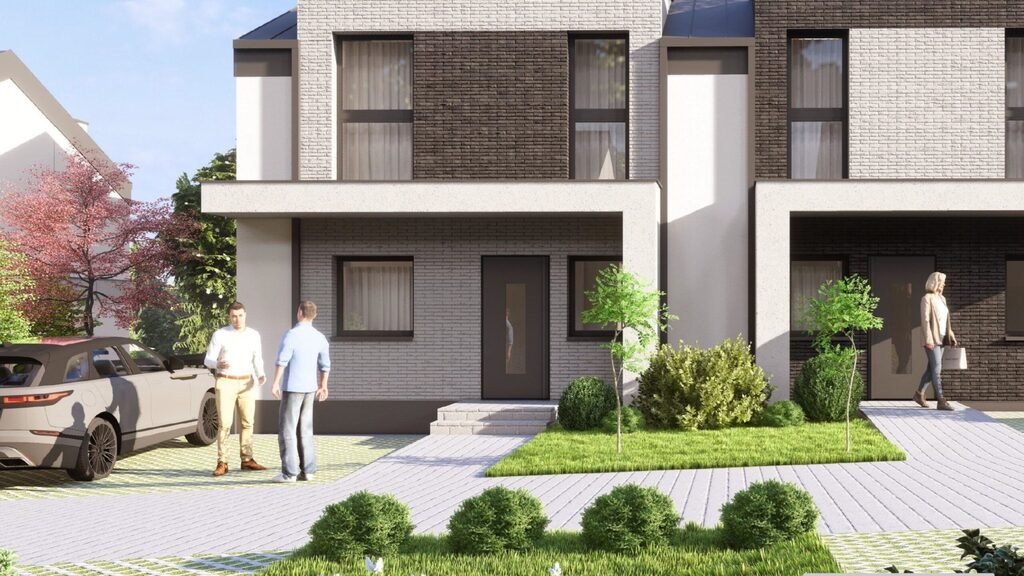 Nowoczesny dom bliźniak z ogródkiem i 2 miejscami parkingowymi Rzeszów, Dębicka  83m2 Foto 1