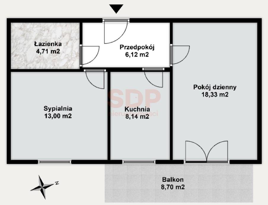 Mieszkanie dwupokojowe na sprzedaż Wrocław, Fabryczna, Stabłowice, Stabłowicka  50m2 Foto 2