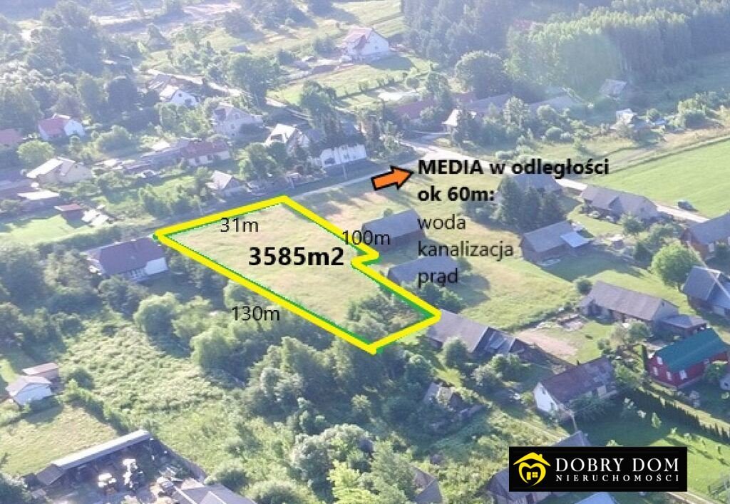 Na sprzedaż działka 3585 m² pod inwestycję lub zamieszkanie Studzianki  3 585m2 Foto 1