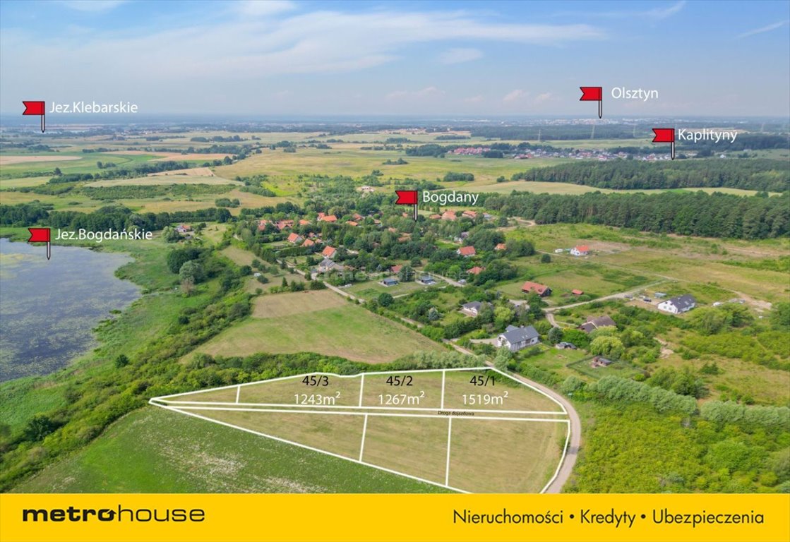 Działka budowlana na sprzedaż Bogdany  1 267m2 Foto 4