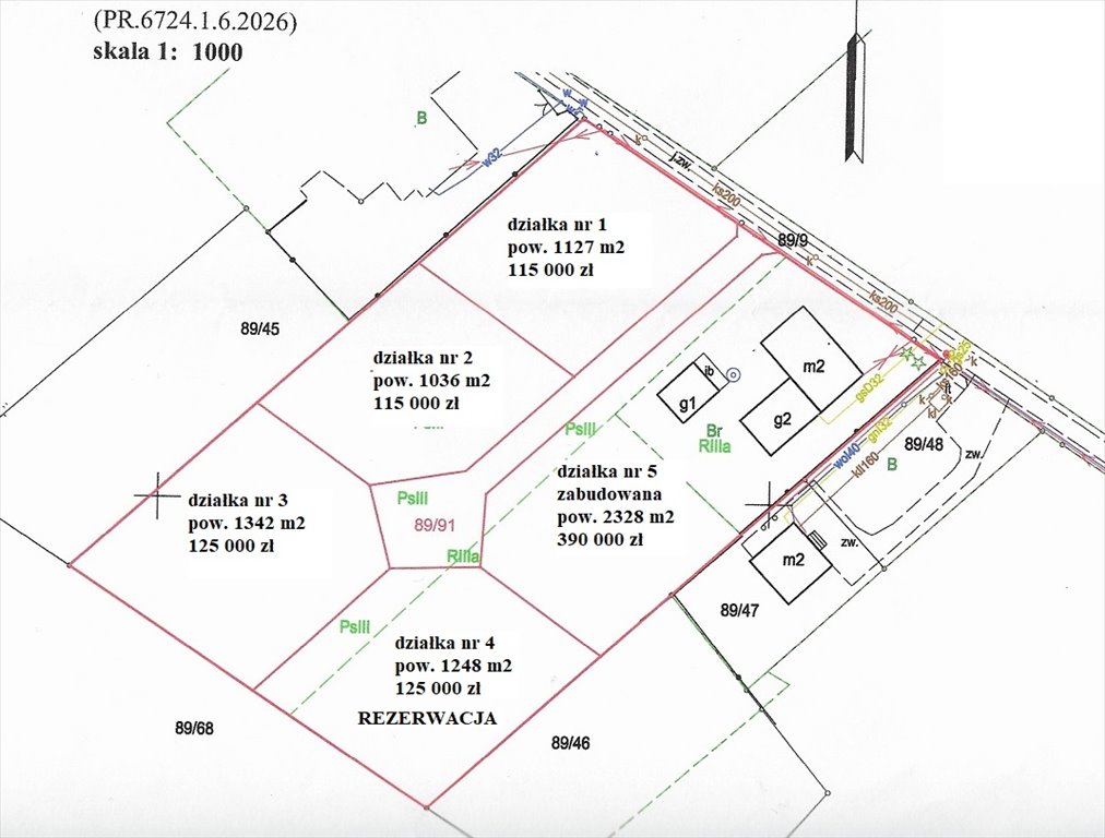 Działki budowlane w Marklowicach Górnych, media, 1100 m2 Marklowice Górne, ul. Ustronna  1 127m2 Foto 1