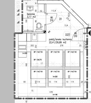 Nowoczesne studio w kamienicy z możliwością wykończenia pod klucz Kraków, Krowodrza, Łobzów  26m2 Foto 1