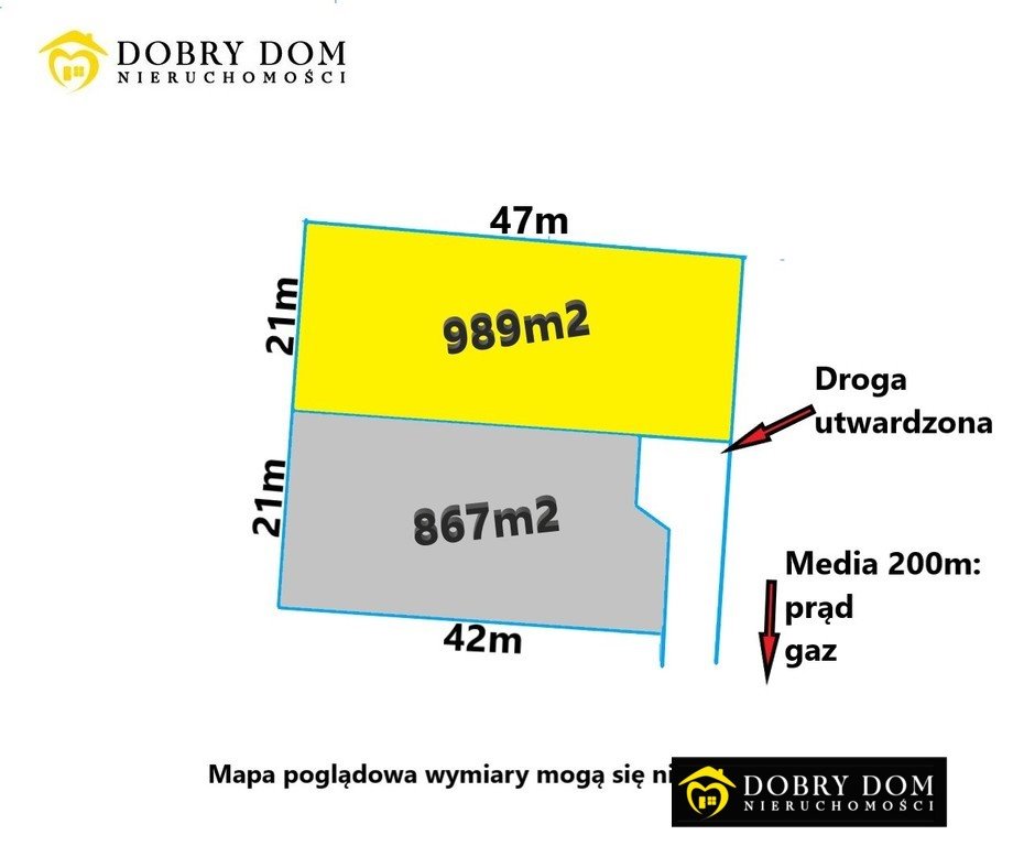 Działka budowlana na sprzedaż Nowodworce  867m2 Foto 1