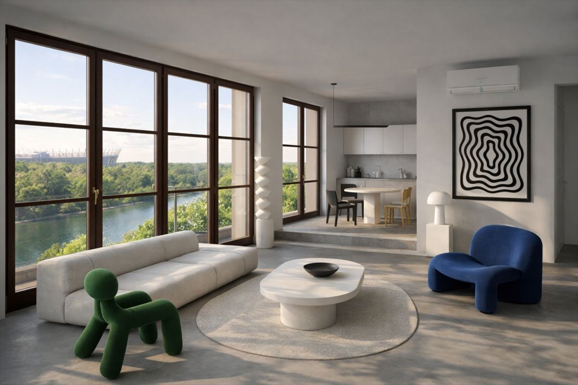 Przestronne 3-pokojowe mieszkanie z tarasem i widokiem na Wisłę Warszawa, Praga-Północ Stara Praga, Józefa Sierakowskiego  116m2 Foto 1