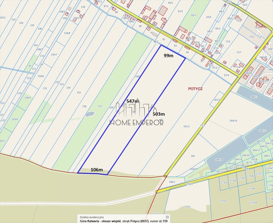 Działka rolna na sprzedaż Potycz  50 000m2 Foto 1