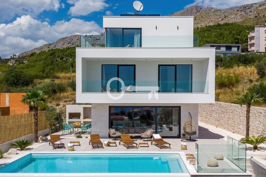Ekskluzywna willa z widokiem na morze - basen infinity i taras Chorwacja, Podstrana, Podstrana, Split  270m2 Foto 1