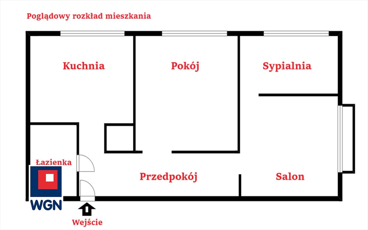 Mieszkanie trzypokojowe na sprzedaż Łazy, Stara Cementownia  48m2 Foto 5