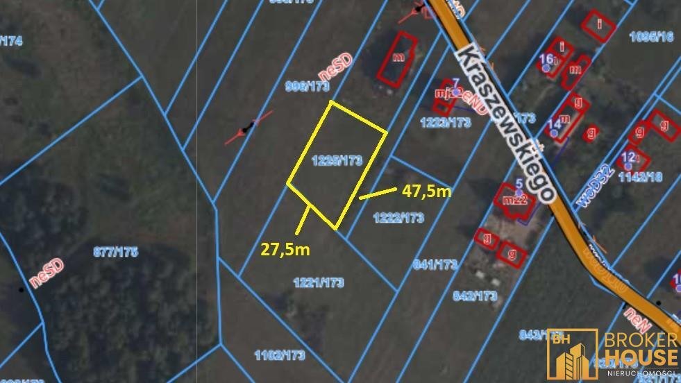 Działka budowlana na sprzedaż Popielów, Kraszewskiego  1 190m2 Foto 1