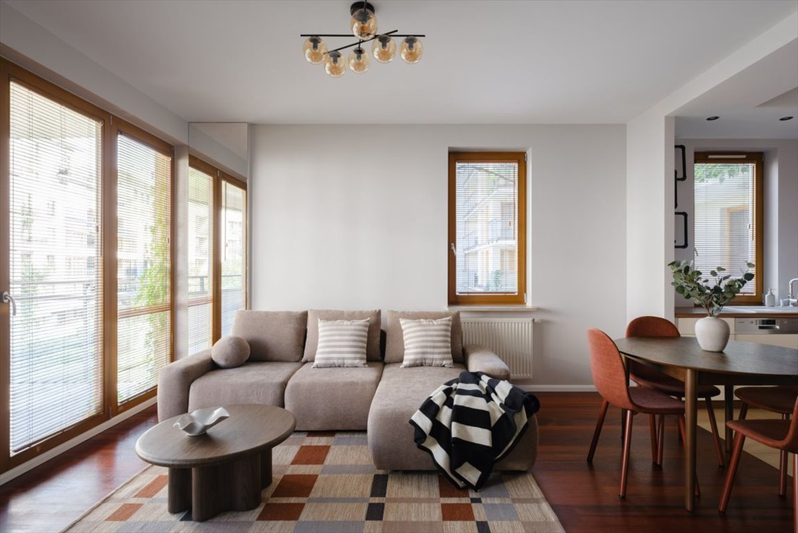 Na wynajem przestronne 82 m² mieszkanie z tarasem i miejscem garażowym Warszawa, Mokotów Służewiec, Obrzeżna  82m2 Foto 1