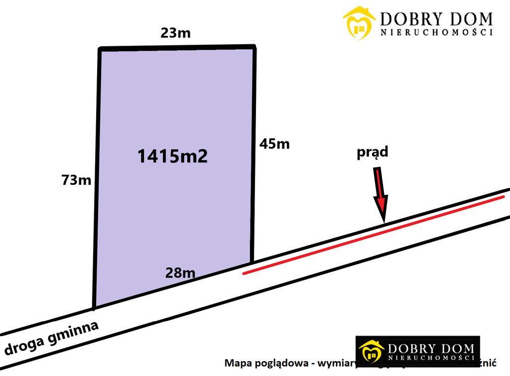 Działka budowlana 1415 m² z warunkami zabudowy i prądem Stanisławowo  1 415m2 Foto 1