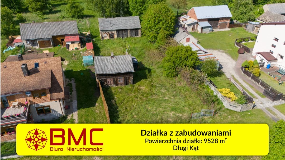 Działka 9528 m² z domem i stodołą - media i dojazd Długi Kąt  9 528m2 Foto 1