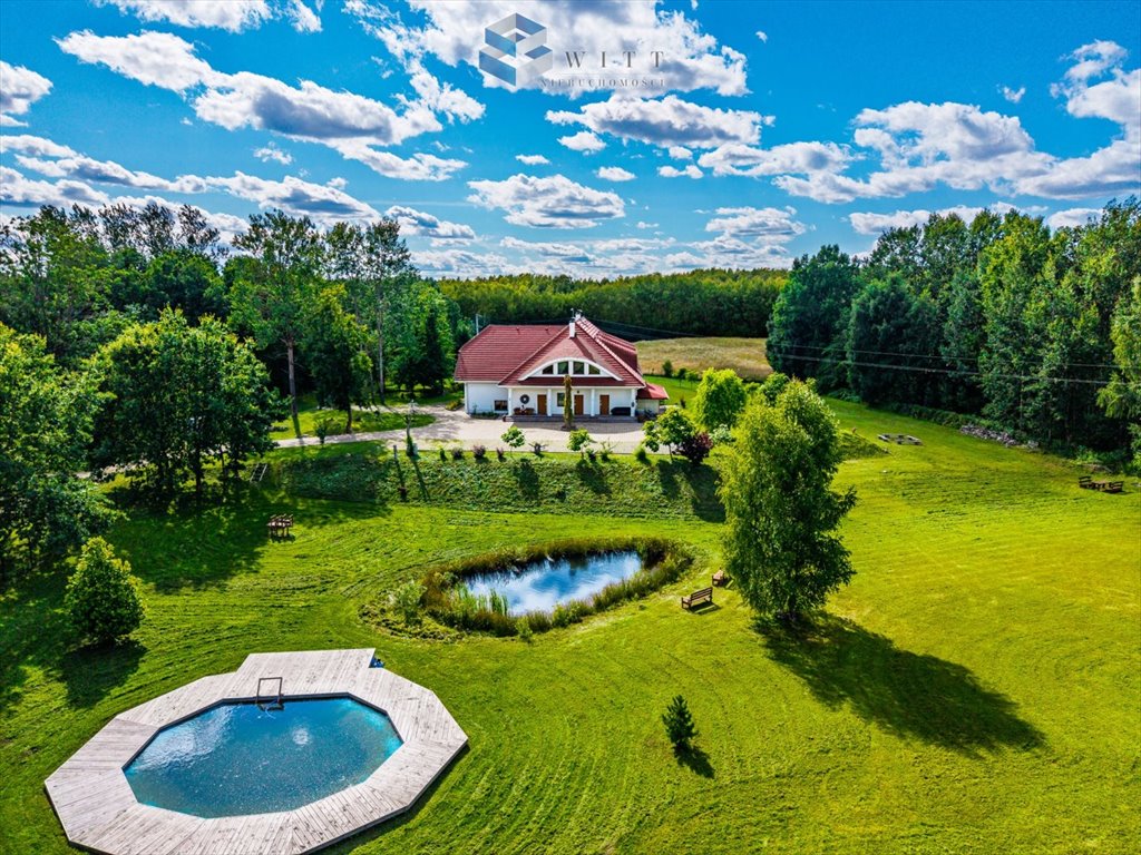 Sprzedam luksusowy dworek 845 m² z 10 pokojami i basenem Ględy  845m2 Foto 1