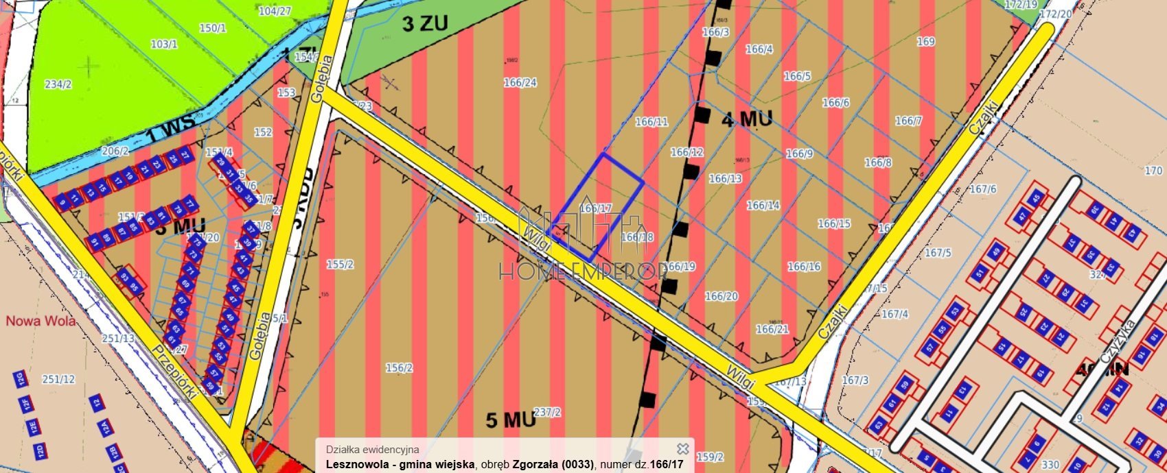 Działka budowlana na sprzedaż Zgorzała, Wilgi  1 000m2 Foto 1