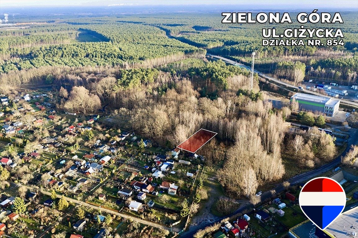 Działka budowlana 723 m² z MPZP, blisko centrum ZG Zielona Góra, Szosa Kisielińska  723m2 Foto 1