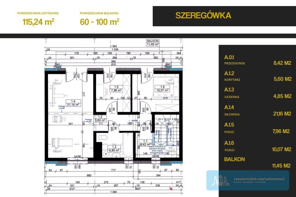 Mieszkanie na sprzedaż Rzeszów, Warszawska  115m2 Foto 5