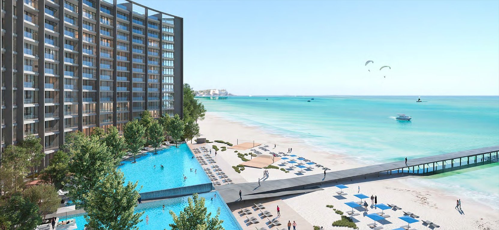 Luksusowe apartamenty z widokiem na morze i pełnym wyposażeniem Zjednoczone Emiraty Arabskie, Al Rifaah, Al Rifaah, Al Rifaah, Sharjah  267m2 Foto 1