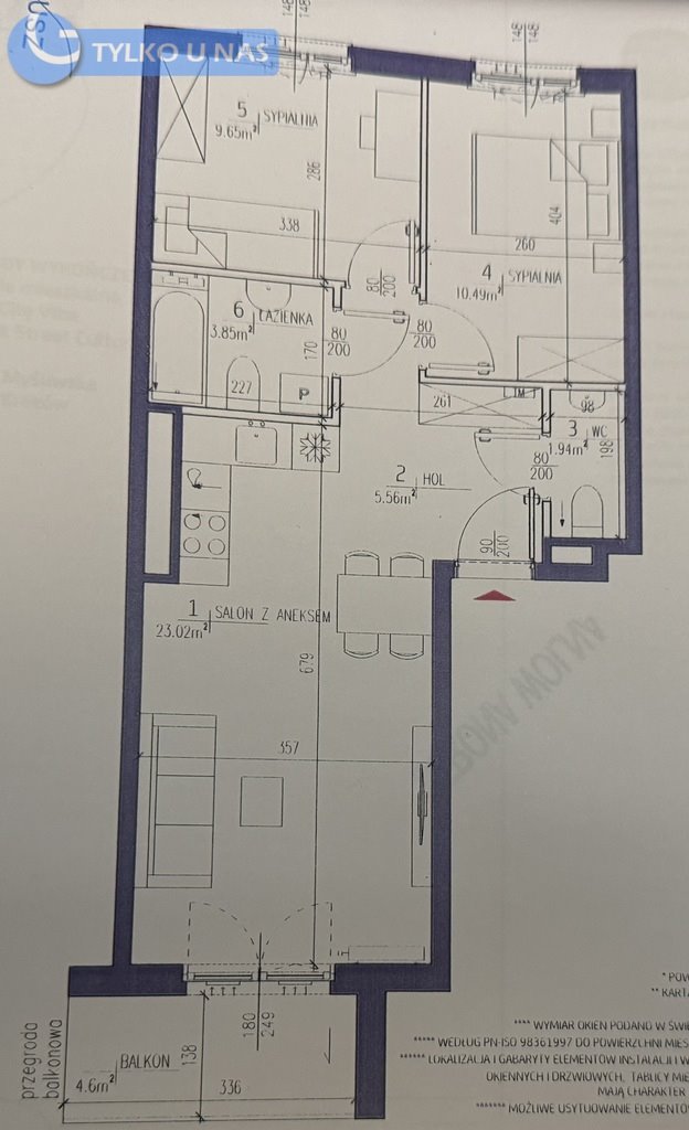 Mieszkanie trzypokojowe na sprzedaż Kraków, Płaszów, Płaszów, Myśliwska 66A  56m2 Foto 19