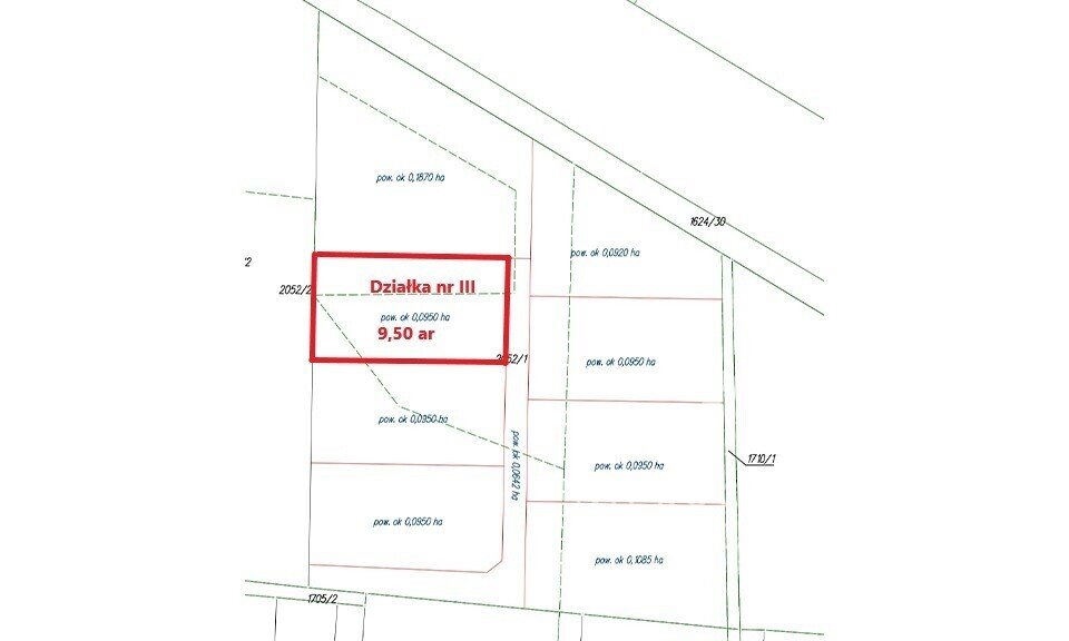 Działka budowlana z WZ, 9,5 ar, media, dojazd Lutoryż  950m2 Foto 1