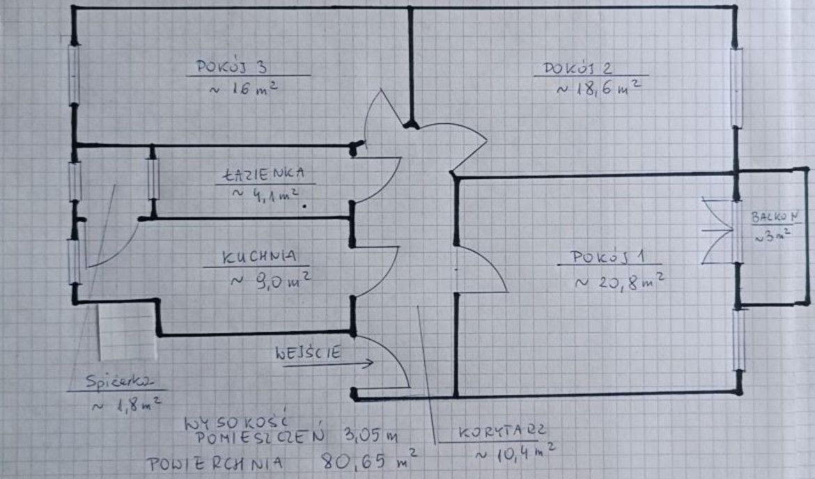 Mieszkanie trzypokojowe na sprzedaż Legnica  80m2 Foto 18