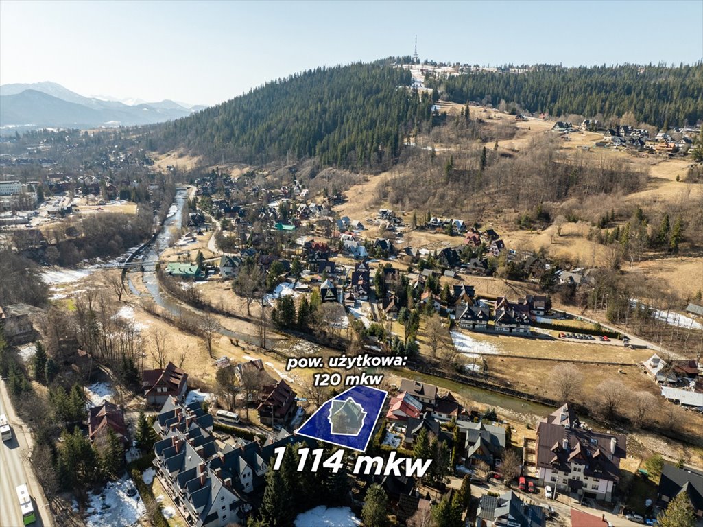 Urokliwy dom z ogrodem i widokiem na Tatry w Zakopanem Tatrzański, Stroma 9  190m2 Foto 1