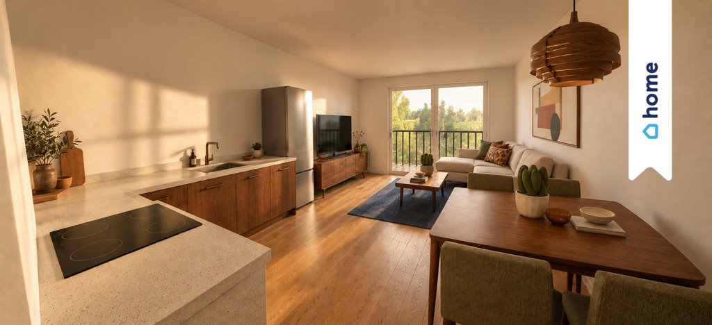 Przestronne 39 m² z balkonem, blisko parków w Poznaniu. Poznań  39m2 Foto 1