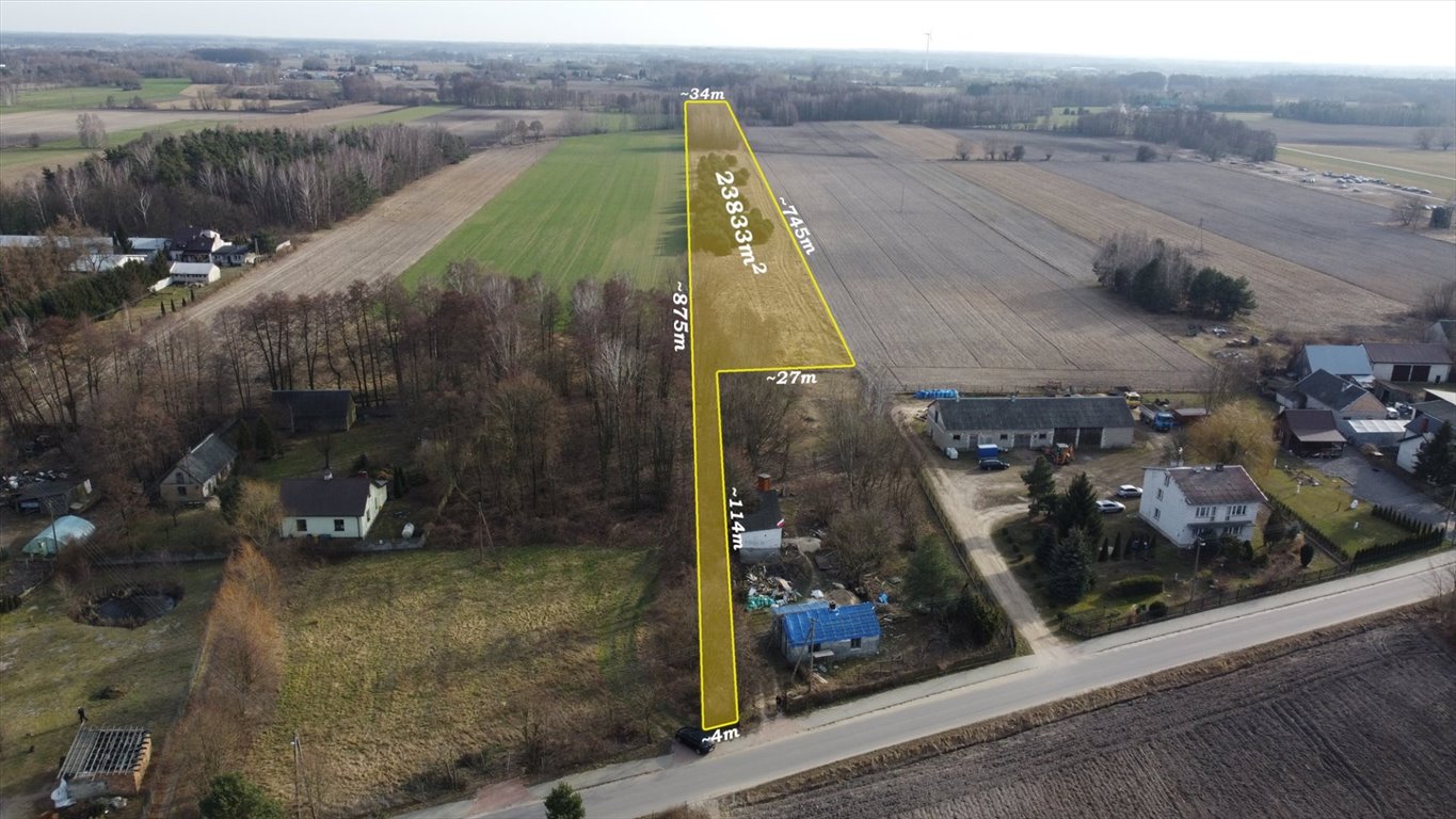 Działka rolna na sprzedaż Milewo  23 833m2 Foto 1