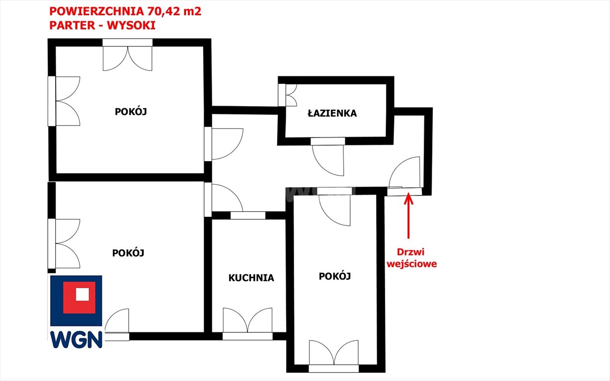 Mieszkanie trzypokojowe na sprzedaż Legnica, TARNINÓW, Żółkiewskiego  70m2 Foto 2