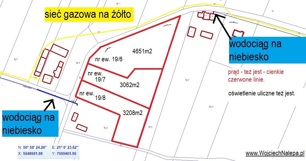 Działka budowlana na sprzedaż Radkowice-Kolonia  4 651m2 Foto 1