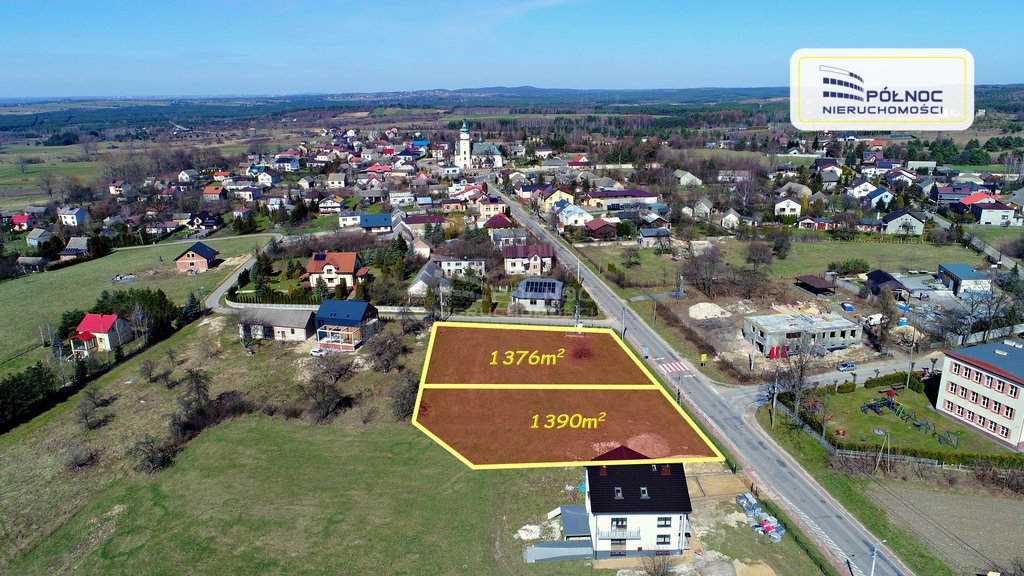 Działka budowlana na sprzedaż Przybynów, Żarecka  1 376m2 Foto 1