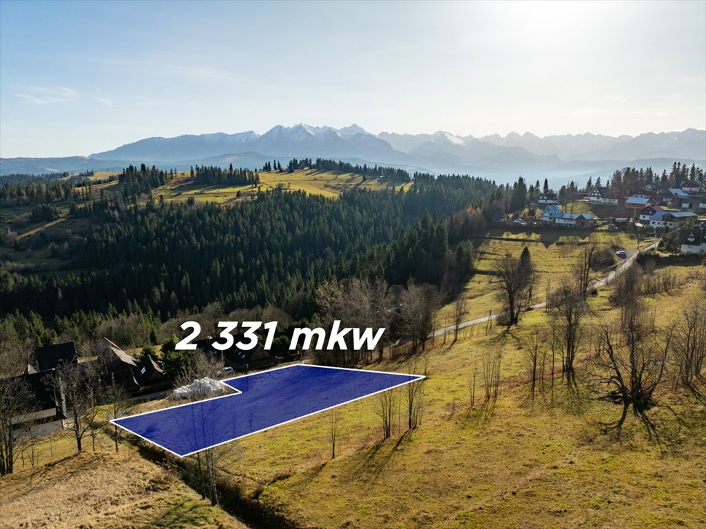 Sprzedam działkę 2331 m² z widokiem na Tatry w Rzepiskach Rzepiska, Pawliki  2 331m2 Foto 1