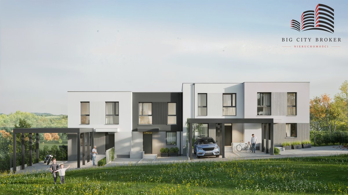 Dom szeregowy 87 m² z ogródkiem i 2 miejscami parkingowymi Lublin, Sławinek, Aleja Warszawska  87m2 Foto 1