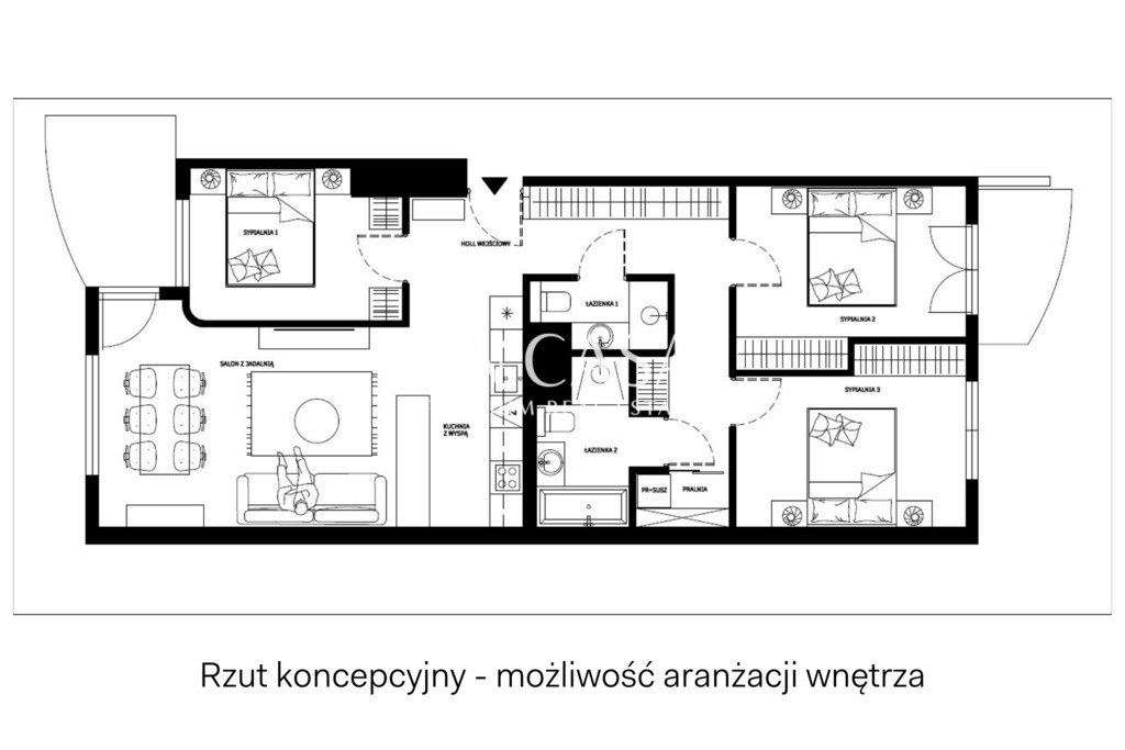 Mieszkanie czteropokojowe  na sprzedaż Warszawa, Mokotów, Wielicka  90m2 Foto 4