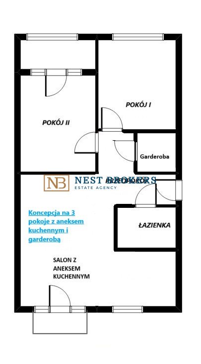 Mieszkanie trzypokojowe na sprzedaż Kraków, Nowa Huta, Osiedle Hutnicze  67m2 Foto 3