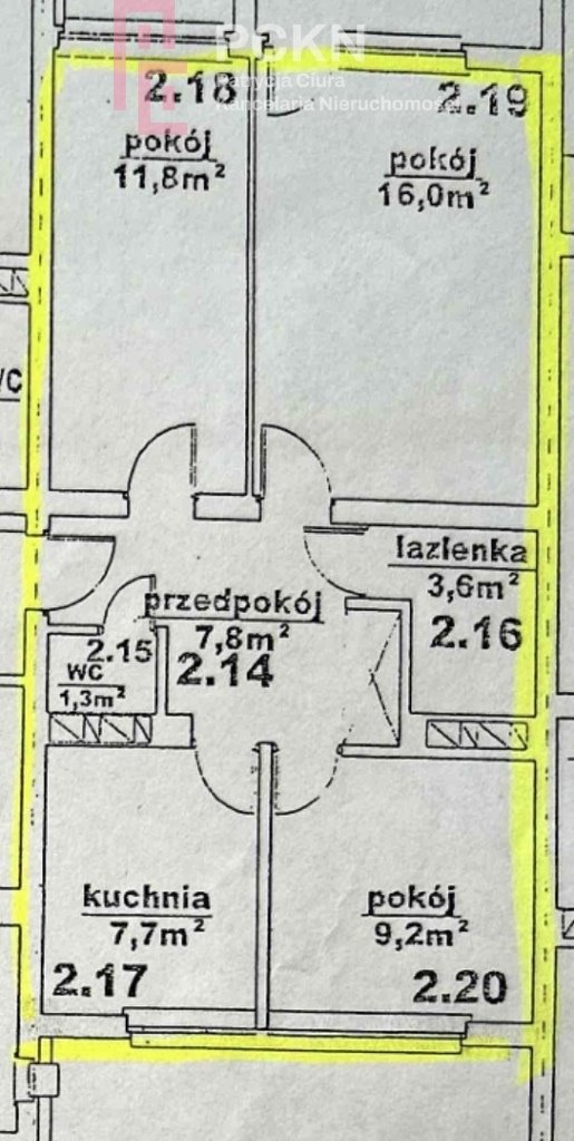 Mieszkanie trzypokojowe na sprzedaż Opole, Zaodrze, Prószkowska  59m2 Foto 14