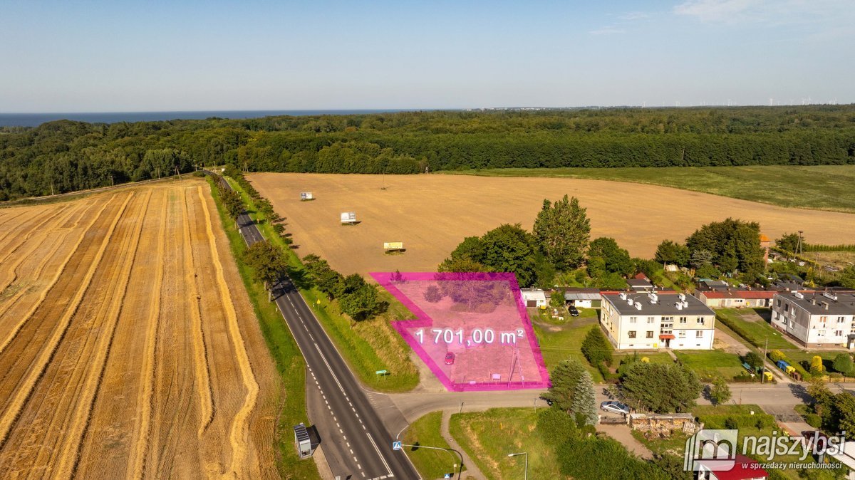 Działka usługowa 1710 m² z decyzją o zabudowie w Kołobrzegu Kołobrzeg, Kądzielno  1 701m2 Foto 1