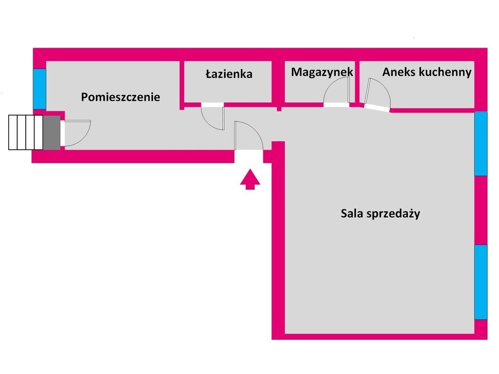 Lokal użytkowy na wynajem Rzeszów, Śródmieście, Jagiellońska  60m2 Foto 4