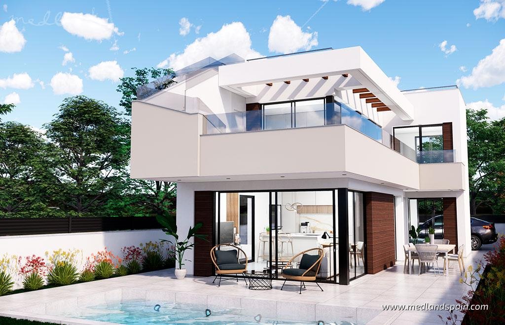 Nowoczesne wille z basenem w Pilar de la Horadada Hiszpania, Lo Romero Golf, Lo Romero Golf  126m2 Foto 1