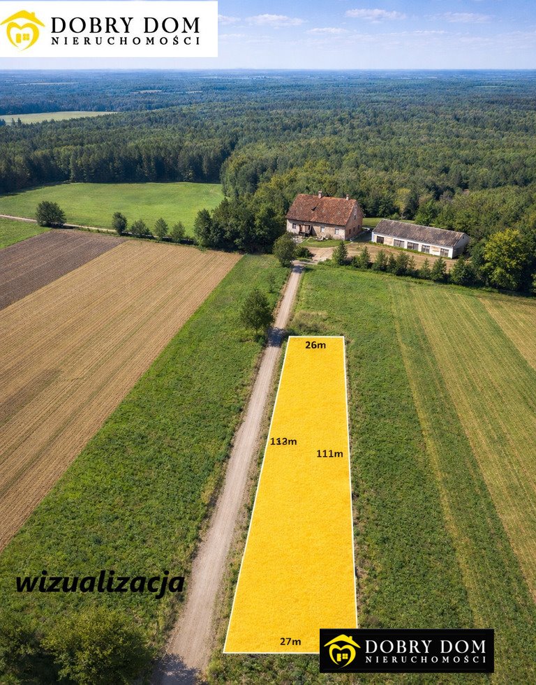Działka 3000m² pod dom z widokiem na las i Narew Złotoria  3 000m2 Foto 1