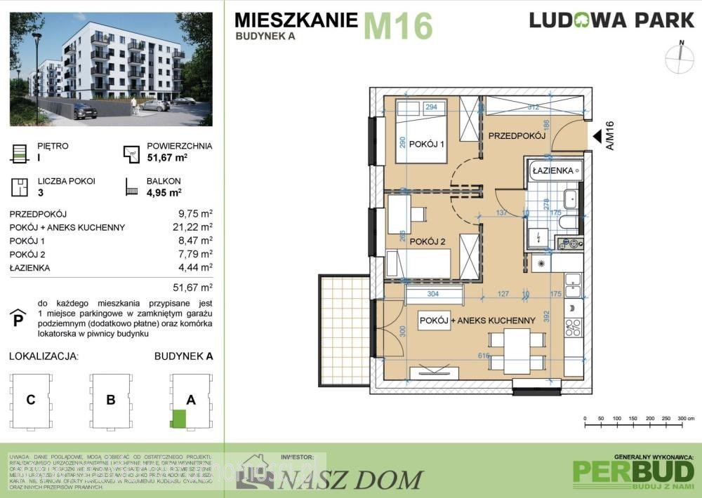 Mieszkanie trzypokojowe na sprzedaż Zielona Góra, Centrum  52m2 Foto 4