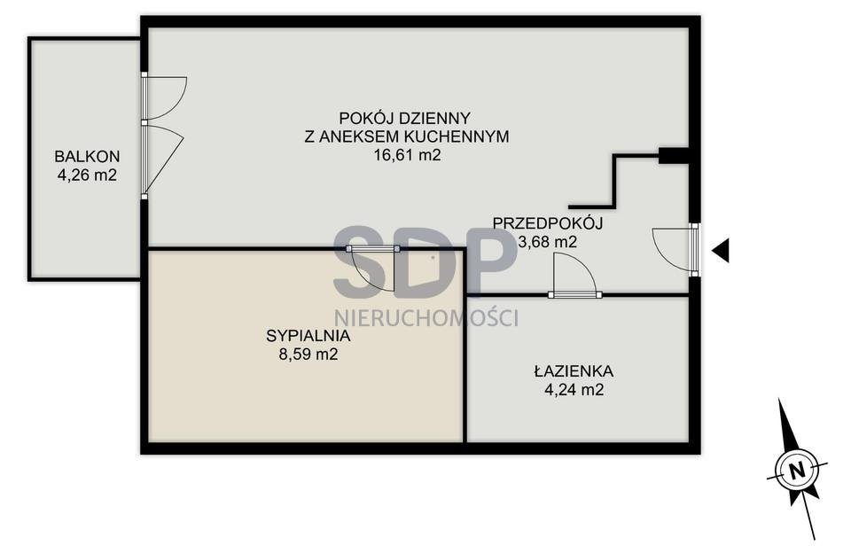 Mieszkanie dwupokojowe na sprzedaż Wrocław, Krzyki, Klecina, Przyjaźni  33m2 Foto 4