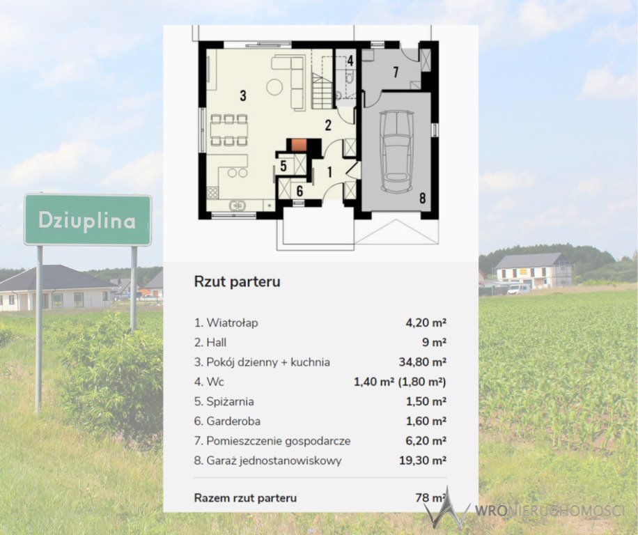 Dom na sprzedaż Dziuplina  135m2 Foto 1