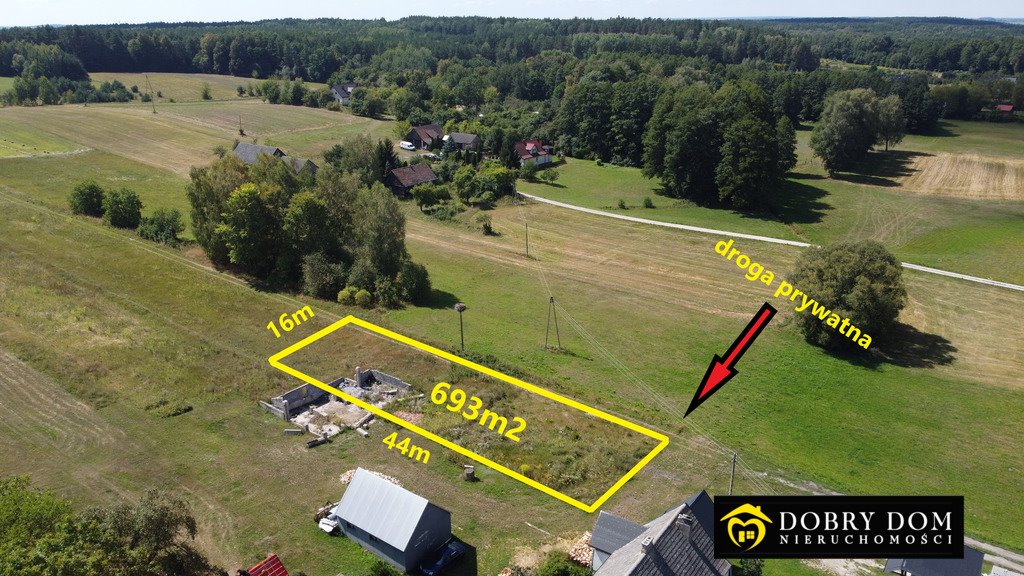 Działka budowlana 693 m² z warunkami zabudowy - Fasty Fasty  693m2 Foto 1