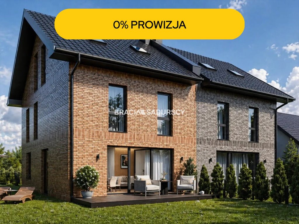 Nowoczesny dom bliźniaczy 157 m² z dużym ogrodem (Janowice): Janowice Janowice, Janowice