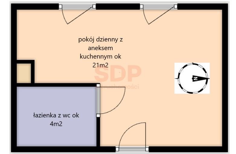 Lokal użytkowy na sprzedaż Wrocław, Śródmieście, Nadodrze, Dmowskiego Romana  26m2 Foto 2