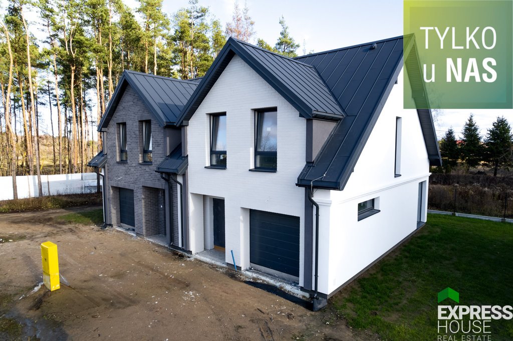 Nowoczesny dom bliźniak w Sobolewie, 116 m2, garaż Sobolewo, Żabia  163m2 Foto 1