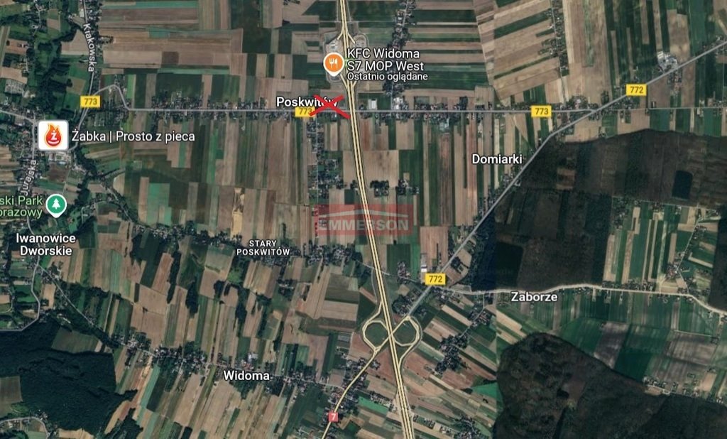 Do sprzedania działka inwestycyjna 10 000 m² w Poskwitowie Poskwitów  10 000m2 Foto 1