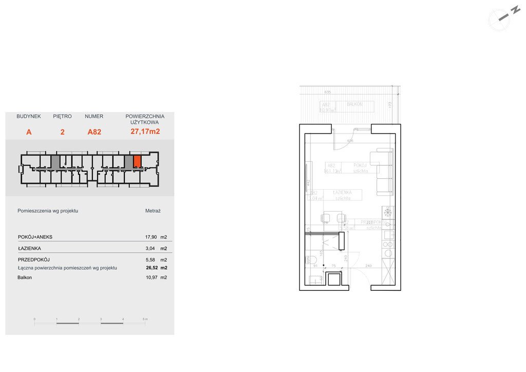 Atrakcyjne 26,84 m² w Bielawach – idealne dla singla lub pod inwestycję Bydgoszcz, Bielawy, Jana Karola Chodkiewicza  27m2 Foto 1