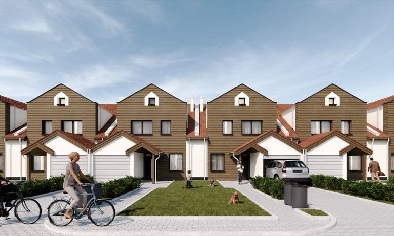 Nowoczesny dom 162 m² w Orneta, personalizacja wnętrz Orneta, Dąbrowskiego  162m2 Foto 1