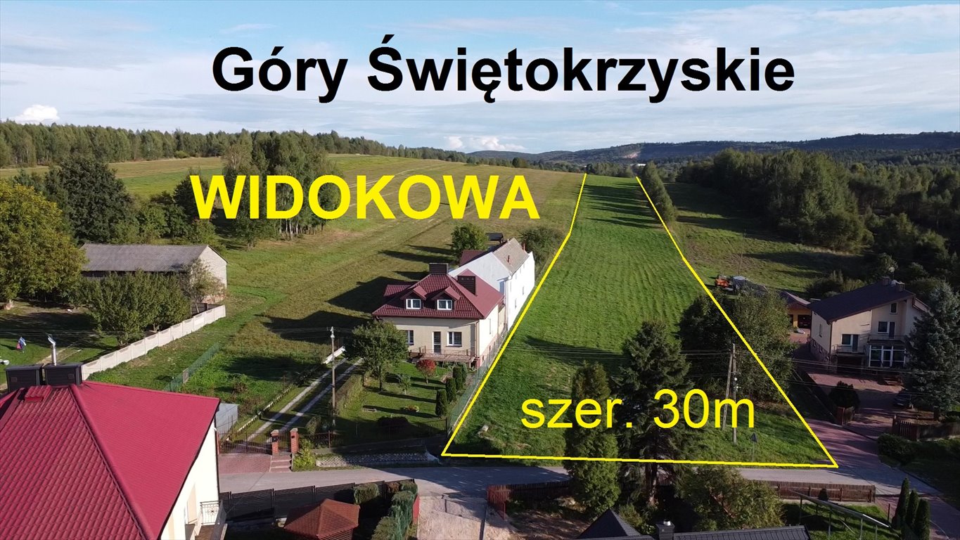 Widokowa działka 2,7ha z mediami w Górach Świętokrzyskich zapraszam Czerwona Górka  27 100m2 Foto 1